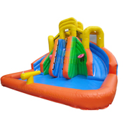 amusement park inflatable water slide